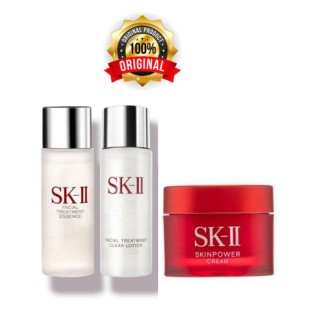 SK-II SK2 SKII SK II Welcome Kit A MEDIUM TRAVEL SIZE (FTE 30ML, FTCL 30 ML, Skinpower 15GR) 